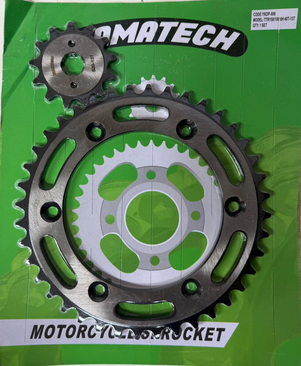 KIT PIÑONES 40T 13TTR 150/180(YAMAT