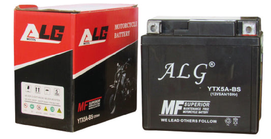 BATERIA YTX5A - HONDA(XR150/125 - CG125 - CBF 150 - CRF 150/250X -INVICTA- TRX 90) - BWS100 - YW100 - TOPBOY